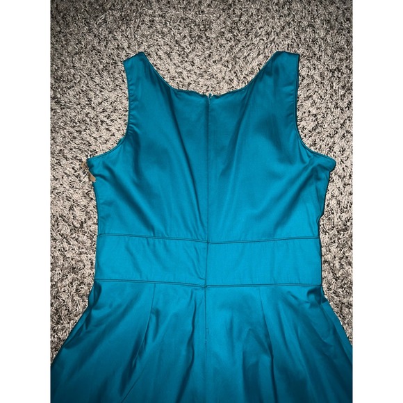 Amanda Smith Petite‎ Teal A line dress size 8 petite - Picture 7 of 9